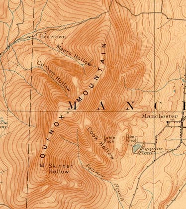 1900 USGS map of Mt. Equinox