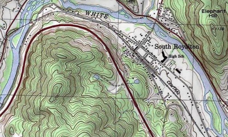 South Royalton topographic map