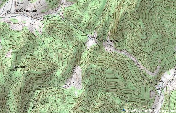 USGS map of Tate Mountain