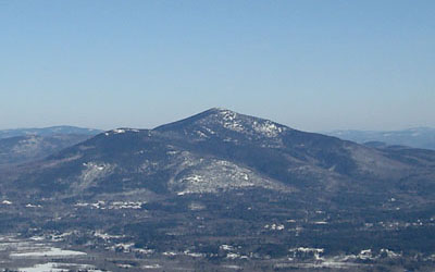 Bartlett Mountain (left) as seen from South Moat Mountain