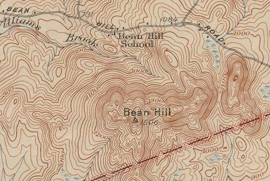 1927 USGS Topographic Map of Bean Hill