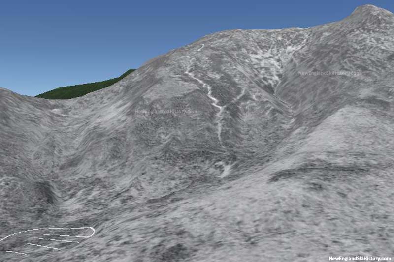 1964 Aerial Rendering of Mt. Tecumseh