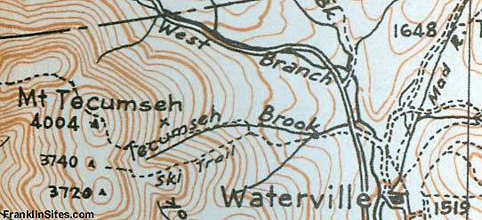 1948 AMC Map of Mt. Tecumseh