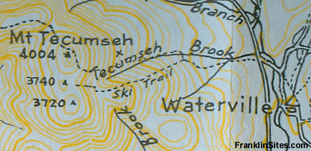 1960 AMC Map of Mt. Tecumseh