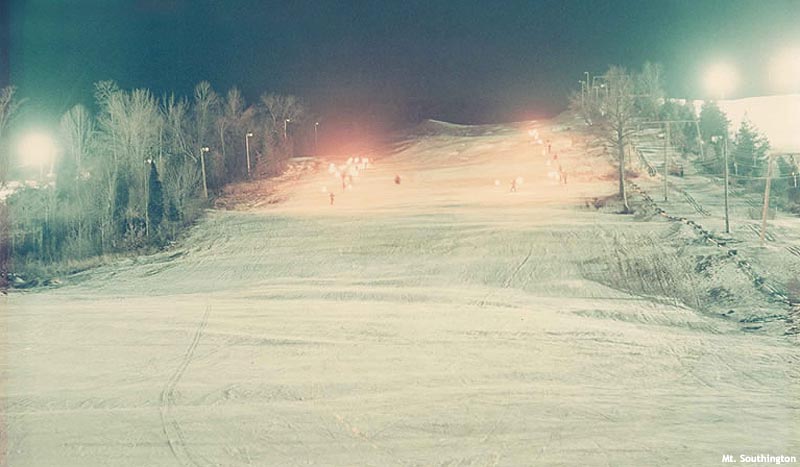 The lift line (left of right) in the 1970s