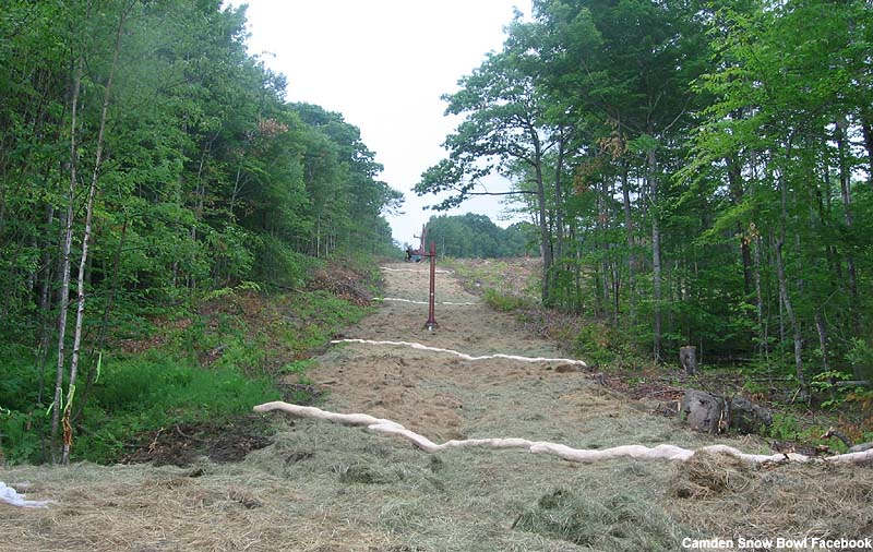 Partially removed Big T-Bar circa July 2014