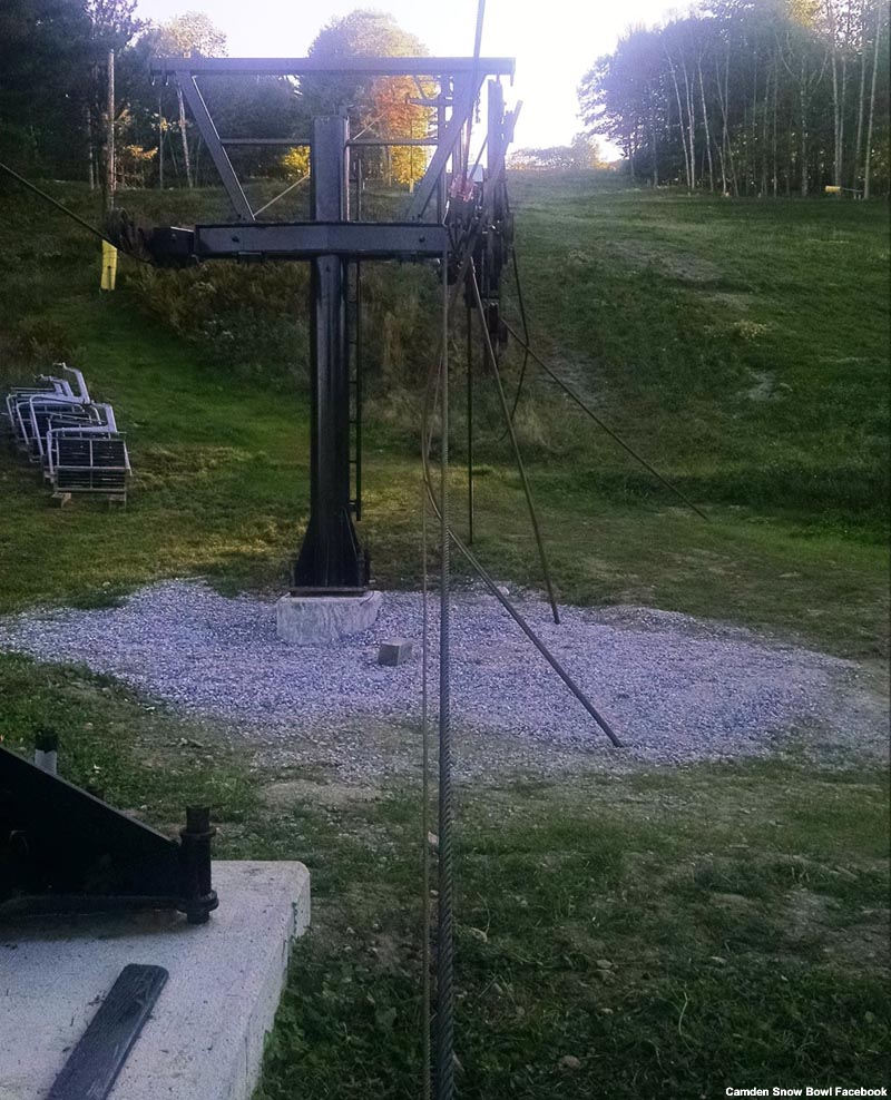 The bottom terminal prior to haul rope splicing (2015)