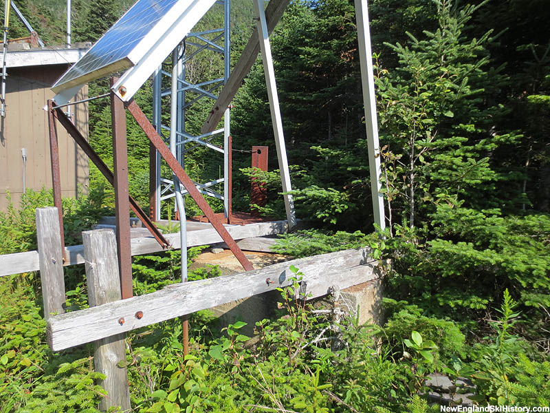 Top terminal area footings from the Enchanted Mountain Double Chair in 2013