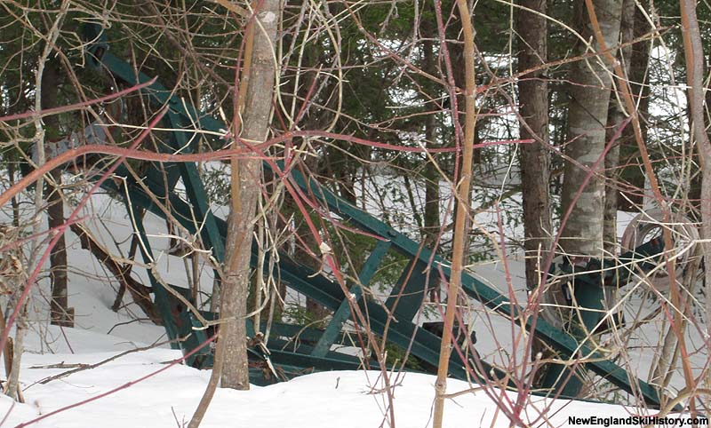 A cross arm/sheave in the woods (2015)