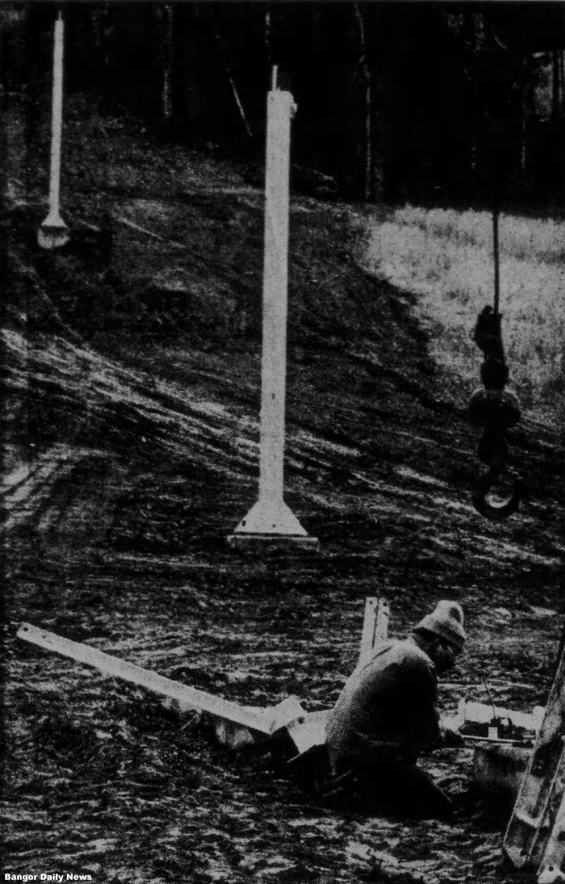 Construction of the lift (October 1985)