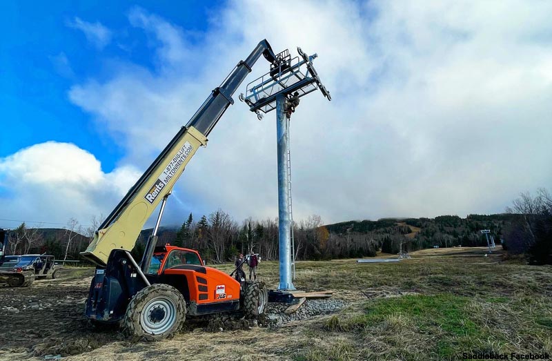 The lift line circa October 2022