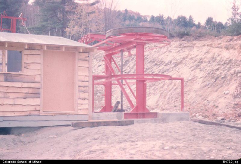Construction of the East Slope T-Bar in 1962
