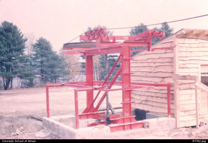 Construction of the East Slope T-Bar in 1962