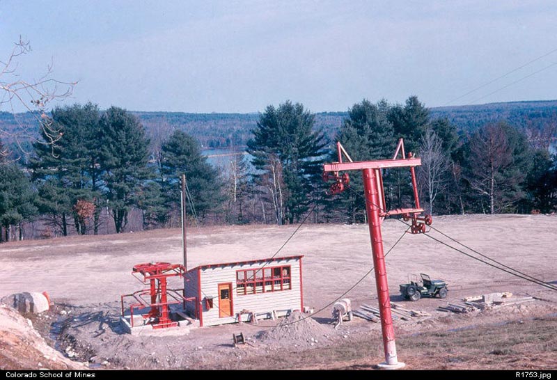 Construction of the East Slope T-Bar in 1962
