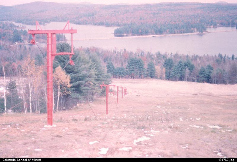 Construction of the East Slope T-Bar in 1962