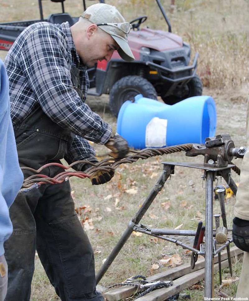 Splicing the cable (fall 2014)