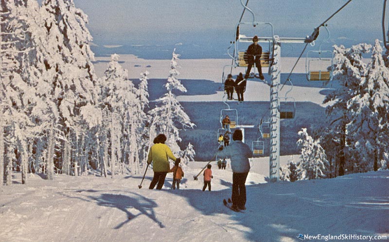 The double chairlift circa the late 1960s or early 1970s