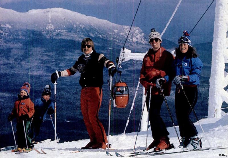 The lift line (background) (1980s)