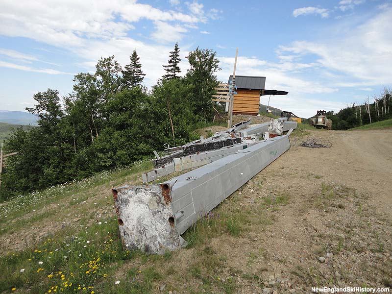 Spillway East tower removal in July 2011