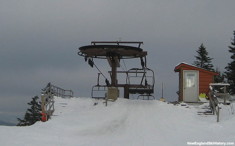 The Locke Mountain Triple top terminal in 2007