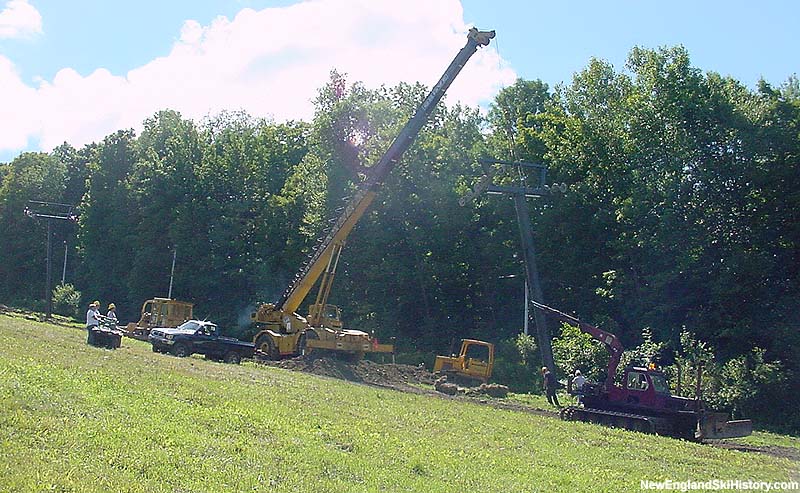 Installation of the West Quad in 2003