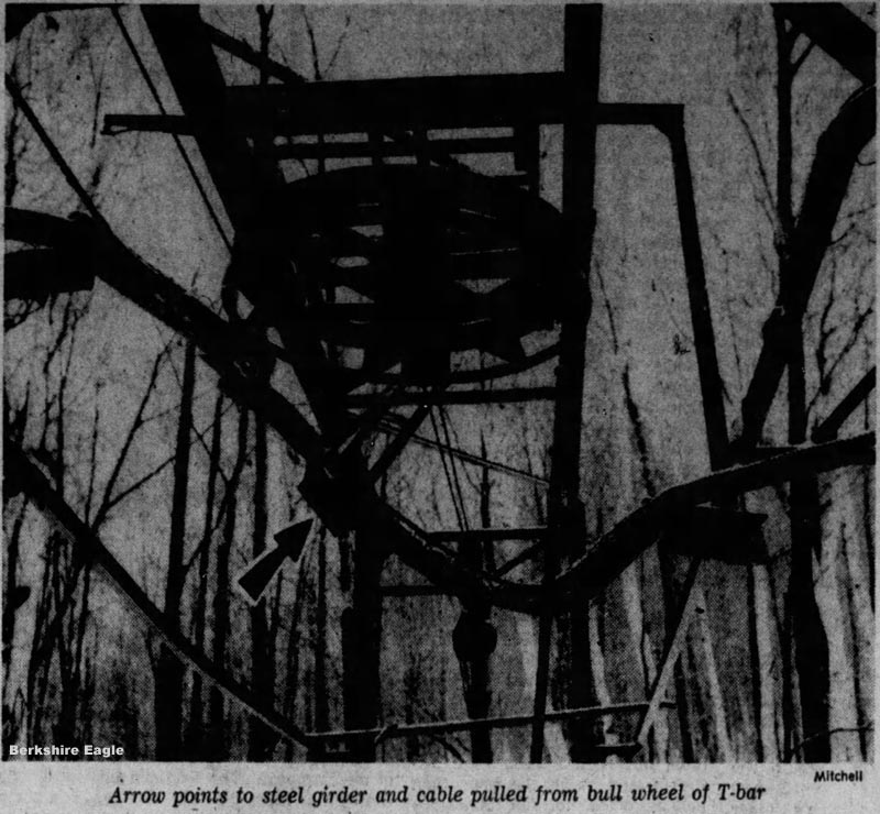 The top terminal after being vandalized (December 1960)