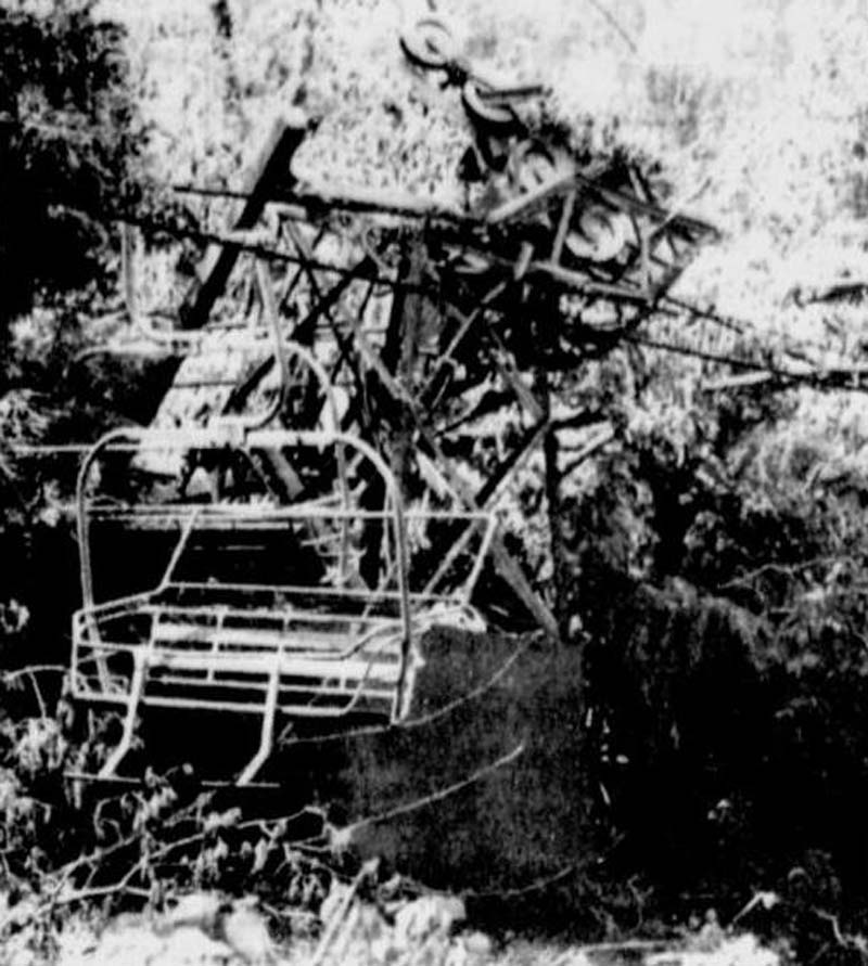 The Top Flight Quad wreckage after the May 1995 tornado