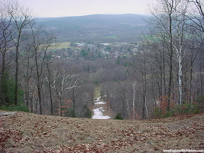 The former liftline of the Macomber T-Bar
