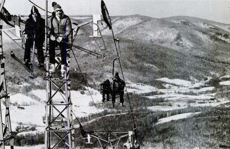 The lift line circa the 1980s