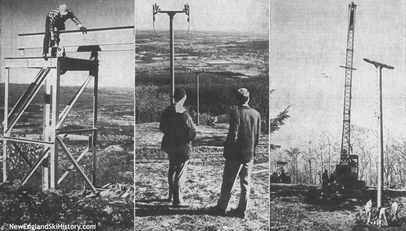 Construction of the lift (fall 1961)