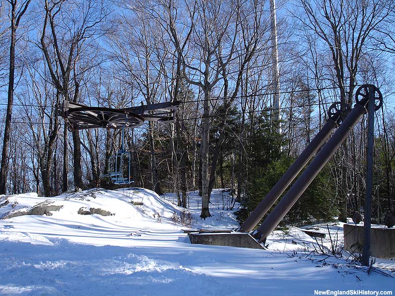 The Double Chair top floating bullwheel in 2006