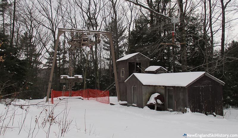 The top terminal of the T-Bar and ski camp rope tow (2016)