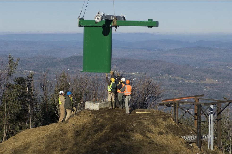 Mittersill Double Chairlift installation in 2010
