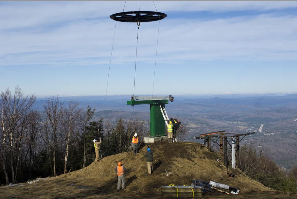 Mittersill Double Chairlift installation in 2010
