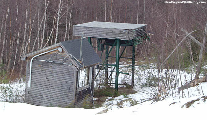 The remains of the Summit T-Bar in 2004