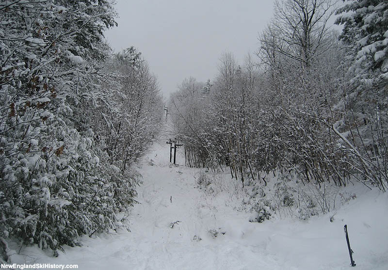 The remains of the Summit T-Bar in 2007