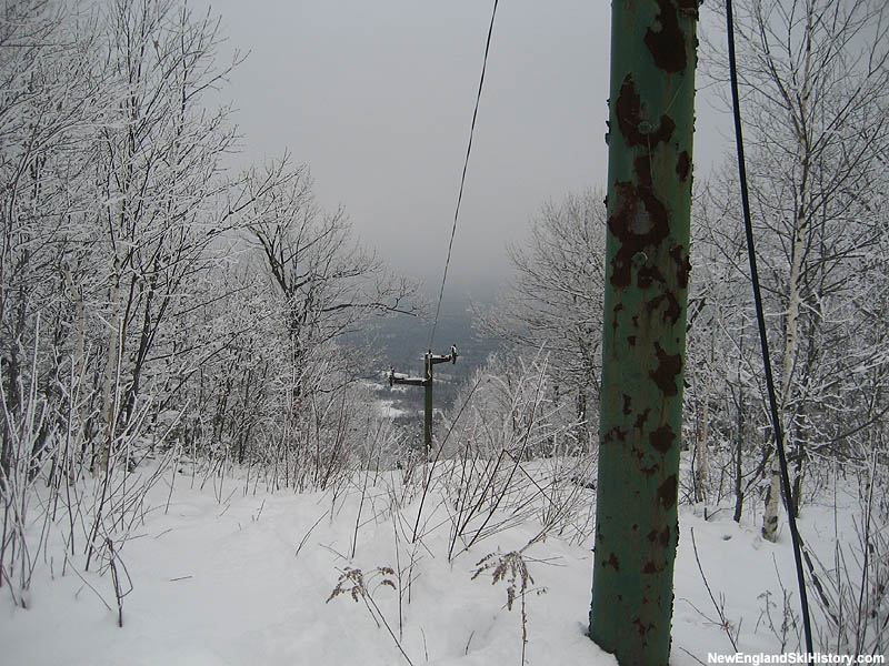 The remains of the Summit T-Bar in 2007