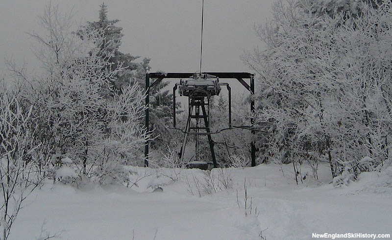 The remains of the Summit T-Bar in 2007
