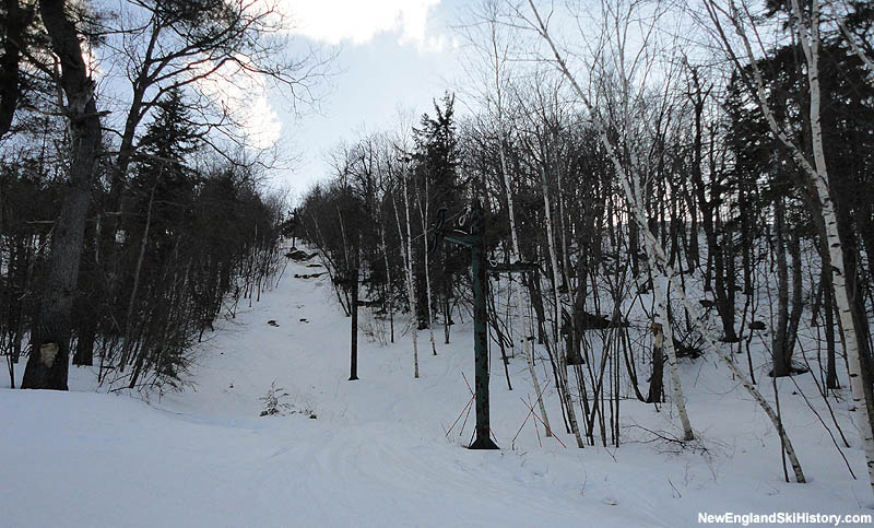 The remains of the Summit T-Bar in 2013