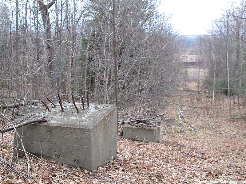 Looking down the former lift line (2014)