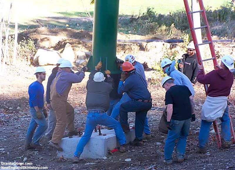 Installation of the Pinnacle Double (October 2005)