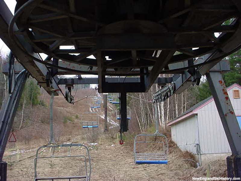 The idle triple chairlift in 2002