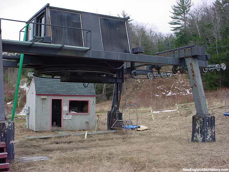 The idle triple chairlift in 2002