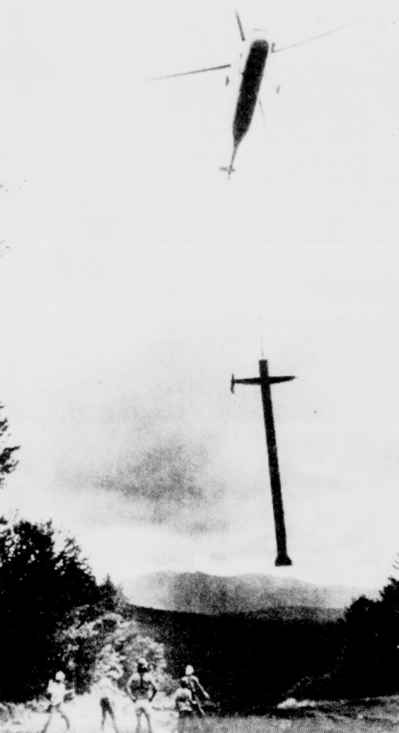 Tower installation (August 1986)