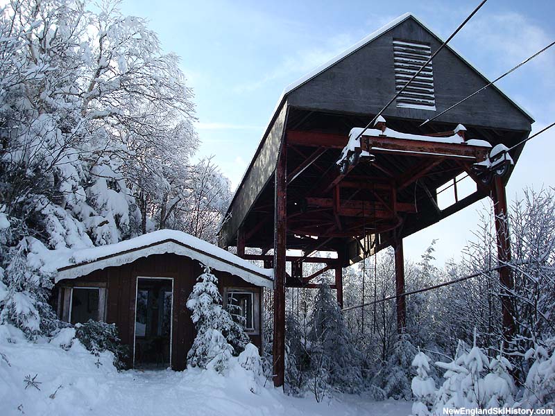The old Mittersill Double Chair top terminal February 2008