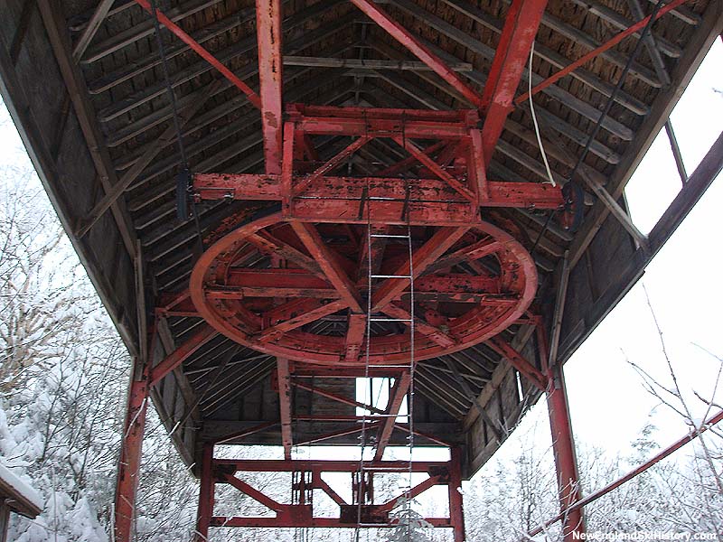 The old Mittersill Double Chair top terminal February 2008