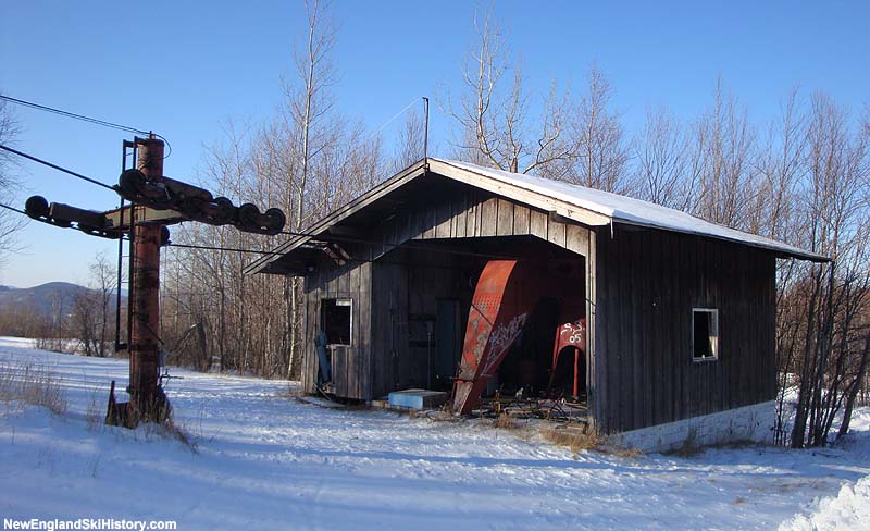 The old Mittersill Double Chair base terminal in January 2009