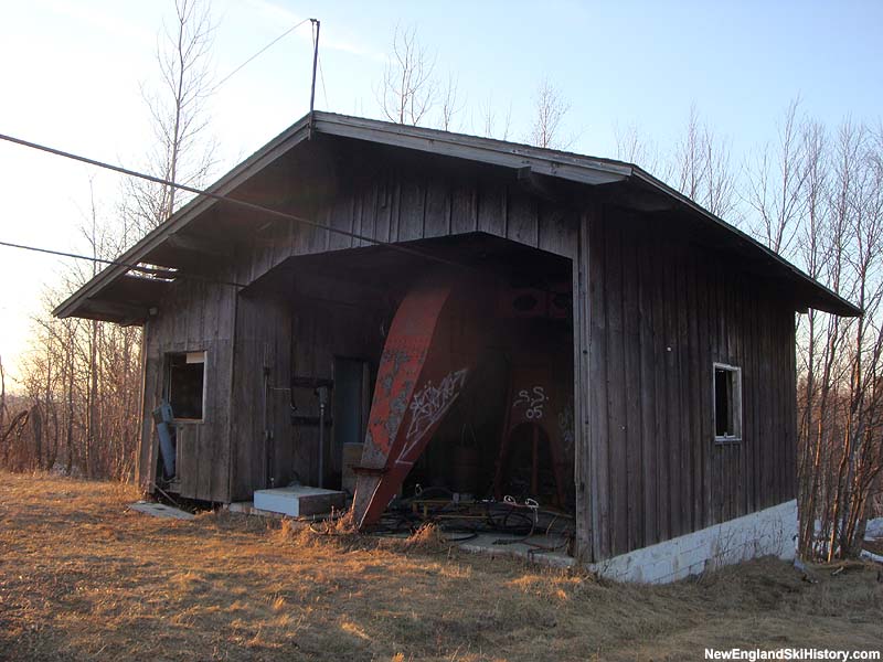 The old Mittersill Double Chair base terminal in March 2009