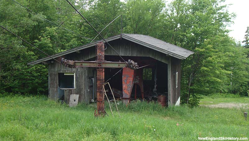 The old Mittersill Double Chair base terminal in June 2010