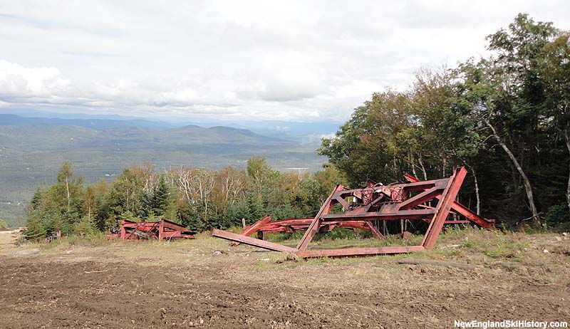 The old Mittersill Double Chair top terminal in September 2010